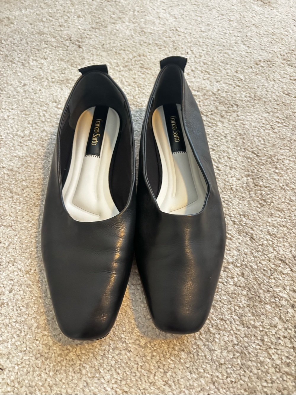 Franco Sarto Black Flats